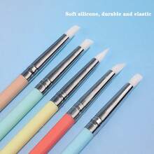 5 件超轻粘土娃娃脸部细节工具、双头硅胶造型笔、纹理笔、指纹去除剂、学校用品、返校 - 雙頭雕刻筆 - 查看 2