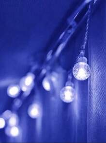 1包10/20/40/80颗LED水晶球串灯，电池供电，室内仙女灯，防水球形吊灯，适用于卧室、花园、树木、露营、婚礼派对装饰 - 多顏色 - 查看 19