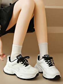 Women's Chunky Sneakers, 2025 New Arrivals, Thick Sole Casual Comfortable Breathable Athletic Shoes