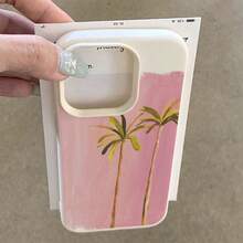 1个TPU材质椰树图案手机壳，兼容/红米手机，国际版，非国内版 - 白色 - 查看 4