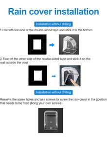 1 件门铃按钮防水罩，透明耐用防风防雨保护壳，适用于门铃按钮、门铃配件、门铃防水盒 - 彩色 - 查看 7