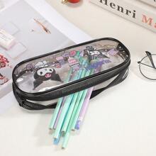 Sanrio Sanrio Hello Kitty, My Melody, Kuromi, Cinnamoroll, Pompom Purin Cartoon Pencil Case, Transparent Student Stationery Bag, PVC Cosmetic Bag, Cute School Office Supplies, Party Favor Gift,School Supplies,Back To School