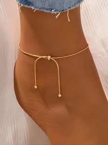 1 pezzo Cavigliera alla caviglia boho multistrato con catena e strass argento, design minimalista, adatto per uso quotidiano e vacanze al mare delle donne, accessorio gioiello da spiaggia estiva