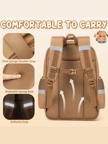 Kids Backpack For School Girls, 28PCS Panda Toddler School Supplies Stationery Set With Bookbag Pencil Case Pins Gel Pens Pencils Notebooks Sticky Notes For Kindergarten Elementary Student, Back To School Gifts - Panda - 查看 6