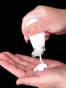 Tube en plastique rechargeable, récipient cosmétique translucide en plastique souple, tube de voyage rechargeable, petit flacon avec bouchon à rabat pour échantillons cosmétiques de voyage, contenant pour produits de toilette (sans liquide)