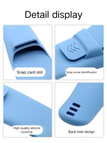 高品质硅胶剃须刀收纳袋，3 种颜色可选，创意成人家用剃须刀配件收纳袋，清新风格旅行收纳袋、化妆包、化妆包、度假收纳袋，适合居家、青少年、男士、女孩、学生和教师，适合日常 - 彩色 - 查看 4