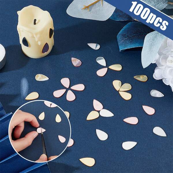 100PCS Silver Acrylic Mirror Stickers Set (Teardrop, Star, Moon, Diamond), Self-Adhesive Geometric Decor For Home Room Wall, Back To School & Halloween Craft Kits Exclusive Silver Reflective Shapes With Protective Film - DIY Scrapbooking, Gift Wrapping, Dorm Decor, Witch Hat Embellishment, Pumpkin Carving, Festival Party Supplies, Boho Wall Art, Celestial Theme Decorations, Wedding Christmas Ornaments, Bestseller Mixed Shape Pack Room Decor Wall Decor Wall Stickers Wall Sticker