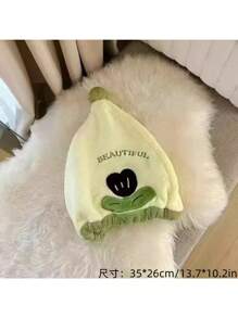 1pc/2pcs/3pcs Coral Fleece Wearable Bathrobe, Towel, Hair Drying Cap, Princess Hat, Towel Set, Tulip Embroidery Bathrobe Set