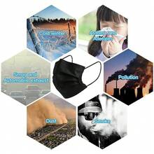 200/100/50/10片装高品质一次性口罩，三层防护，可调节鼻夹 - 透气、柔软、亲肤，适合居家、学校、办公室和户外使用，聚丙烯材质，一次性设计