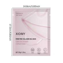 Xioimy 20 片装鲑鱼粉色胶原蛋白果冻面膜套装，保湿、紧致、提亮肤色，适合所有肤质，日夜使用，富含鲑鱼 DNA