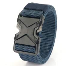 1 pièce Ceinture tactique pour homme, boucle automatique - libération rapide, matériau en nylon respirant et durable - style sport, idéal pour la chasse et les activités de plein air
