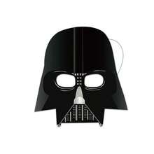 Star Wars 9pcs Star Wars Themed Birthday Party Supplies Mask Decoration, Halloween Costume Mask With Elastic Rope,Star Wars Black Samurai White Samurai Paper Mask, Halloween Party Dress Up Mask