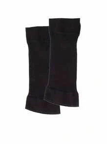 1/2 对压缩手臂和手腕套 - 肘部支撑，适合瑜伽、健身和日常穿着 - 透气尼龙材质，混合颜色，手臂收紧袖子|透气面料