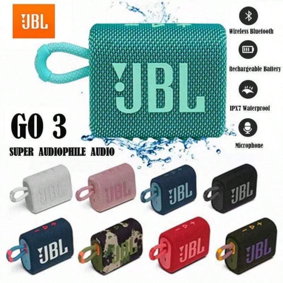 JBL Go 3 Mini TWS Bluetooth Wireless Speaker, Bass Booster, Outdoor Sports Portable Waterproof Speaker