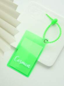 1pc Personalized Name Colorful Luggage Tag For Suitcases Customized Monogram Name PVC Luggage Tags With Name Card Custom Unique Tag Travel Bag Backpack Tags Gift TagsTravel Accessories Handmade Chic Travel Gift Birthday Bridesmaid Gifts For Friends - Multicolor - View 16