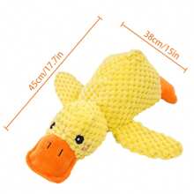 1 件 2025 新版狗狗咀嚼玩具 - 耐用防咬防撕毛绒玩具，适合中大型犬，黄色毛绒鸭子形状，幼犬必备出牙玩具 - 黃色 - 查看 6