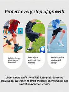 Children's Outdoor Lycra Honeycomb Anti-Collision Knee Pads, Elastic Basketball Knee Guards, Professional Sports Kneepad - Multicolor - View 6