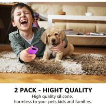 2 Pack Remote Cover For Roku Battery Cover For  Roku Smart TV Steaming Stick Remote Silicone Remote Case For Roku Universal Protective Controller Sleeve Skin Glow In The Dark Green Purple - 輝綠和輝紫 - 查看 3