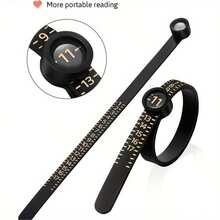 Ring Sizer With Magnifier - Adjustable Plastic Ring Sizing Tool, Precise Finger Measurement, Clear Readings And Secure Fit - Home Jewelry Sizing Guide, Wedding Ring Sizer, Durable Round Gauge - 1pcs - View 7