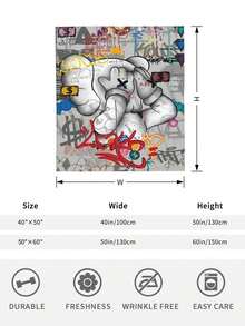 Kawss Kawaii Kaw  Anime-Themed Plush Flannel Blanket - Soft Cozy All-Season Throw For Couch, Bed & Home Decor,Print Blanket Perfect Valentine's Day Or Birthday Gift In Mixed Colors