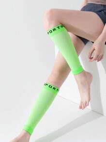 1 paire de bas de compression unisexes, manchons de jambe pour femmes sans pied, convenant aux activités extérieures de couple, sports, yoga, football, fitness, course, randonnée, cyclisme