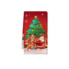 A 2pcs Set Of Christmas Themed Towels Designed With A Simple Christmas Tree And Candy Pattern Print, Machine Washable, Heat-Resistant, Absorbent And Reusable, Suitable For Room Decoration, Kitchen And Bathroom Towels, Party Decoration, Home Decoration, And Ideal Christmas Gift. - Multicolor - View 17