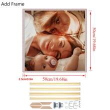 1 Customized Canvas Poster With DIY Frame Or Frameless Poster, Print Your Personalized Photo As A Gift On Canvas, Wall Decoration Painting, Mural, Hanging Painting, Canvas Printing, Canvas Poster, Canvas Wall Decoration, Poster Printing. It Is The Perfect Gift For Boyfriends, Family, Sons, Daughters, Students, Pets, Family, Birthdays, Weddings, Anniversaries, Suitable For Living Rooms, Bedrooms, And Offices