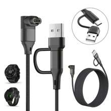 USB Type C 充电线适用于 Garmin Fenix 7/6/5/5X Venu 2/Sq2/3/3s 手表充电器