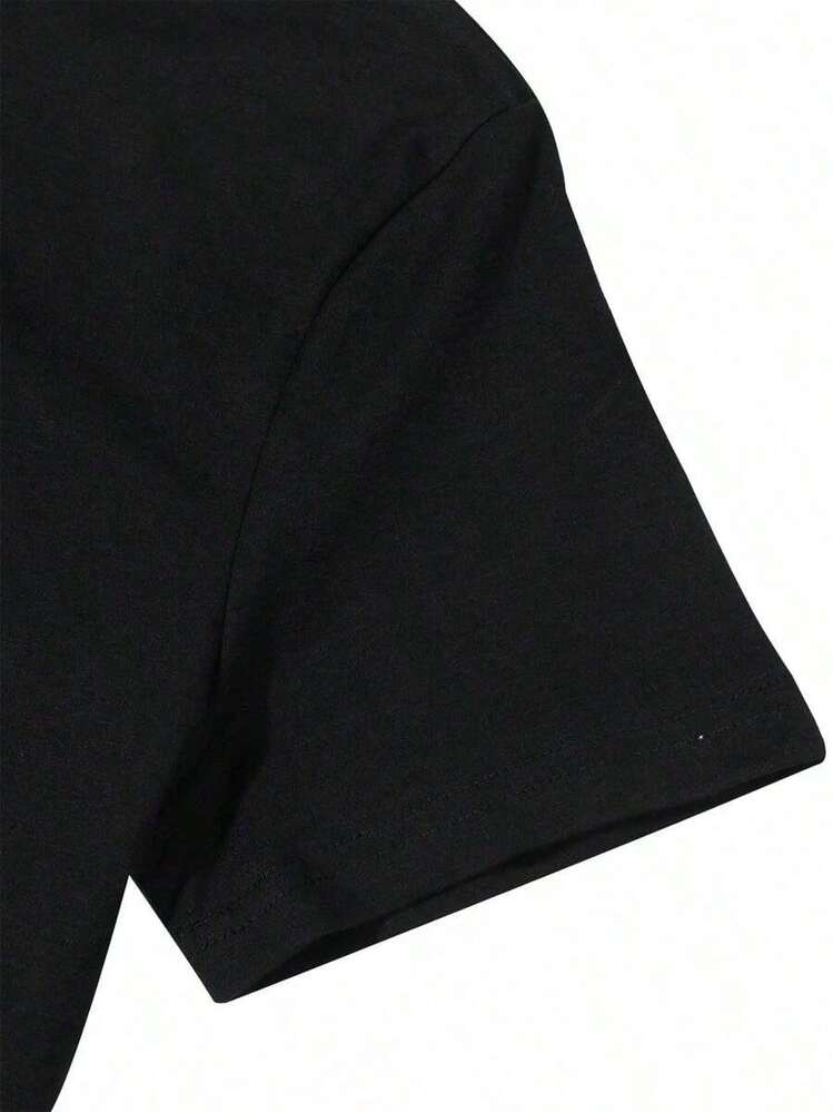 Heart Mimi Women's-Shirt Comfortable Fit100% Comfortable Cotton - Black - View 6