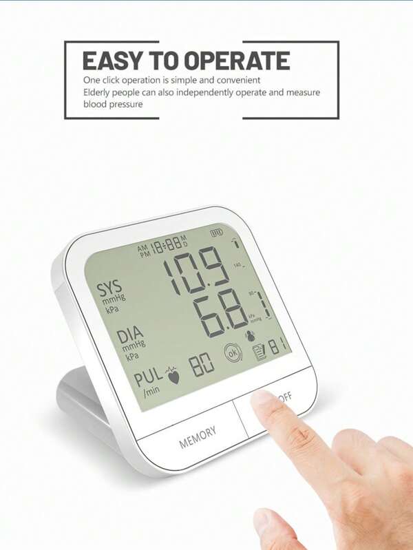 Tensiomètre de bras supérieur agréé FDA, instrument de mesure de la pression artérielle à domicile, tensiomètre pour l'hypertension [Tensiomètre]