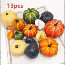8 件/12 件/13 件天鹅绒仿南瓜万圣节装饰 - 橙色、棕色和香槟色的优雅混合 | 非常适合秋季、感恩节和收获季节家居装饰南瓜装饰南瓜装饰秋季装饰秋季装饰