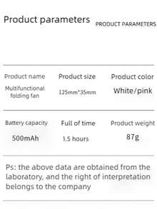 OBOVAY Portable Mini Fan, 500mAh USB Rechargeable, 3-Speed Adjustable, Foldable Handheld Personal Eyelash Fan, Suitable For Girls/Women Travel & Outdoor, Random Color Delivery,Spring Summer Picks,Brides Maid Gifts,Room,Bedroom Deccor,Bedroom Deccor,Beach,Travel,For Men,For Women,Vacation - Multicolor - View 10