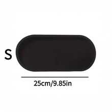 2pcs Vanity Tray Set, Decorative Tray, Black Silicone Storage Tray Suitable For Sink, Bathtub, Kitchen Sink And Bathroom, Makeup Room Decor,Makeup Bag,Travel Essential - Black - View 7