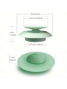 Press - Type Closed Sink Floor Drain Cover, Drain Plug, Sink Filter Plug, Sewer Odor - Proof Filter, Random Color