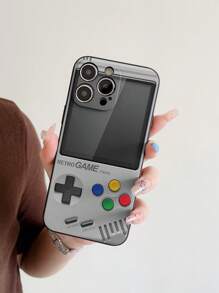 Funda de teléfono compatible con consola de juegos retro para Galaxy S25 Ultra/S24 Ultra/S23 Ultra, 16/15/14/13/12/11 Pro Max, OPPO, Realme, Infinix, diseño suave y resistente a los golpes de TPU, cobertura completa de la lente para S24/S25 5G, funda de teléfono con estilo para S25 Plus/S24 Plus, regalo para hombres y mujeres