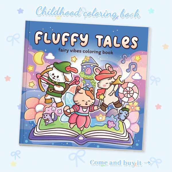 1 peça FLUFFY TALES Livro de colorir para relaxamento e descompressão para adultos, Explore cenas de sonho, Pequenos animais esquiando, Página grossa, Inserção de tinta, A coloração pode ser usada com placas traseiras, O padrão é exaustivo e as linhas são nítidas, Livro de colorir, Volta às aulas, Material escolar, Amantes de grafite, Presentes de aniversário
