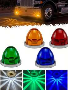 2 件西瓜皮卡 LED 灯，卡车侧灯，指示灯，侧灯，LED 灯，卡车零件，船舶信号灯，12-24V 宽度指示灯，适用于皮卡、拖车、卡车、巴士、露营车、房车