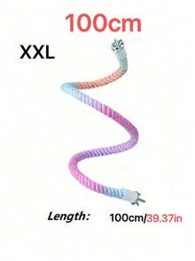 1pc Colorful Flexible Climbing Rope With 2 Metal Ends And Threaded Buckle, Suitable For Parrots, Bird Cage Stands, Chair Poles, Toys, Random Colors And Styles, All Seasons - Multicolor - View 18