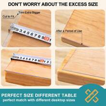 1.0mm Thick Transparent PVC Table Cover, High Quality Scratch-Resistant & Heat Resistant Table Cover, Protective Desk Mat, Suitable For Home, Hotel, Dining Table, Coffee Table, Household Use, Sea Freight, HOHOHJIE, School Supplies, Back To School