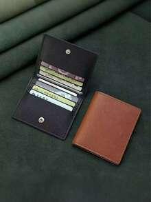 Porta Tarjetas Multicolor con Botón de Presión, Múltiples Ranuras para Tarjetas Bancarias, Identificación, Licencia & Tarjetas de Visita, Ultra Delgado & Resistente a Arañazos, Ideal para el Transporte. - Multicolor - Ver 7