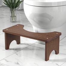 1 件竹制马桶凳竹木脚凳成人脚凳儿童蹲便凳孕妇马桶座凳家居浴室装饰秋季装饰返校