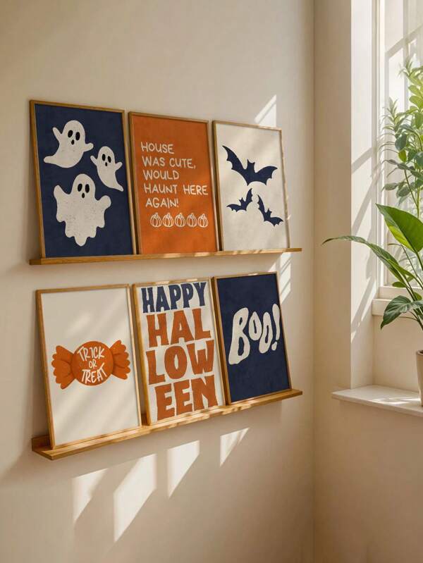 1PC Halloween Poster, Gallery Wall Set, Cute Halloween Decoration, Fashion Wall Art, Frameless