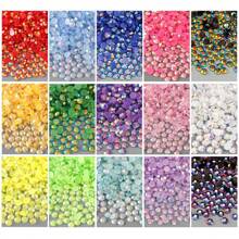 3mm/15000pcs 4mm/7500pcs 5mm/3750pcs Resin Rhinestones For Crafting, 15 Colors Flatback Gems For Phone Case, Bedazzling Flatback Crystal Rhinestones Diamonds For Clothes Accessories DIY