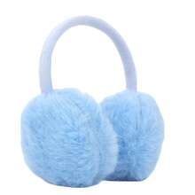 1pc 18 Inch Reborn Baby Doll Ear Muff, Soft Plush Solid Color Doll Accessory, Roleplay For Girls, Students, Holiday Parties, Birthday Gifts