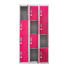 12-Door Storage Locker With 3-Digit Combination Lock - Ideal For Office, Gym, Shed, School, And Home Organization