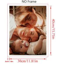 1 Customized Canvas Poster With DIY Frame Or Frameless Poster, Print Your Personalized Photo As A Gift On Canvas, Wall Decoration Painting, Mural, Hanging Painting, Canvas Printing, Canvas Poster, Canvas Wall Decoration, Poster Printing. It Is The Perfect Gift For Boyfriends, Family, Sons, Daughters, Students, Pets, Family, Birthdays, Weddings, Anniversaries, Suitable For Living Rooms, Bedrooms, And Offices