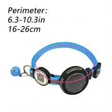 Cat Collar With QR Code ID Tag, Anti-Lost, Airtag Protective Case, Luminous Reflective Strips For Night, With Bell, 4-In-1 Guarantee With Airtag Case And QR Code ID Tag - Multicolor - View 14