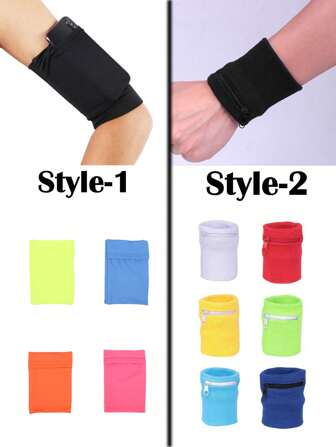 1PC Running Phone Arm Bag Sports Wrist Bag Outdoor Cycling Phone Bag Men's And Women's Fitness Marathon Arm Cover Zero