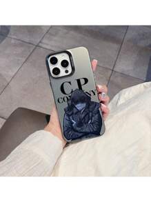 Funda de teléfono C-CP tipo chaqueta de anime para iPhone 16, 15, 14, 13, 12, 11 Pro Max, X, XR, XSMax, 8, 7 Plus, con cubierta trasera mate anti-caídas