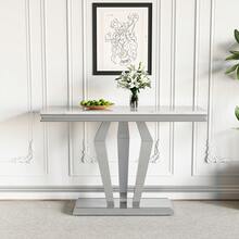 Console Table - White & Silver